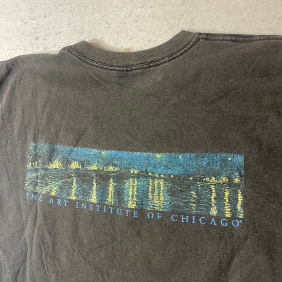 Gildan Van Gogh Gauguin Art Museum T Shirt Mens XL Black The Studio of the South - Picture 2 of 12